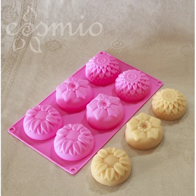 Cosmio Szilikon öntőforma,  virágok 3 in 1 