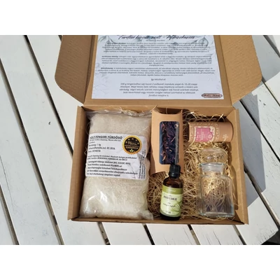 Hibiszkuszos fürdősó készítő szett